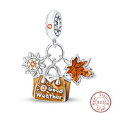 Juego de tres piezas de abalorios de 3 mm con diseño de princesa de golf y hámster, para hacer joyas finas.
