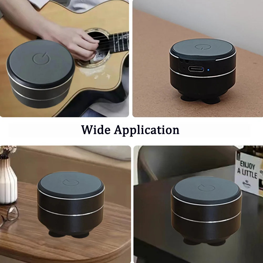Enceinte Bluetooth sans fil, double TWS, vibration, son stéréo, mini enceinte à conduction osseuse, avec radio FM, livraison directe