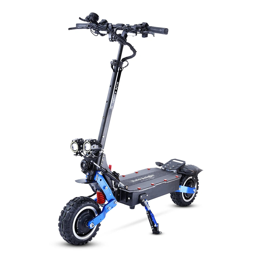 Halo Knight T108Pro - Patinete eléctrico para adultos (60 V, 6000 W, 38,4 Ah, todoterreno, 95 km/h, plegable, potente)