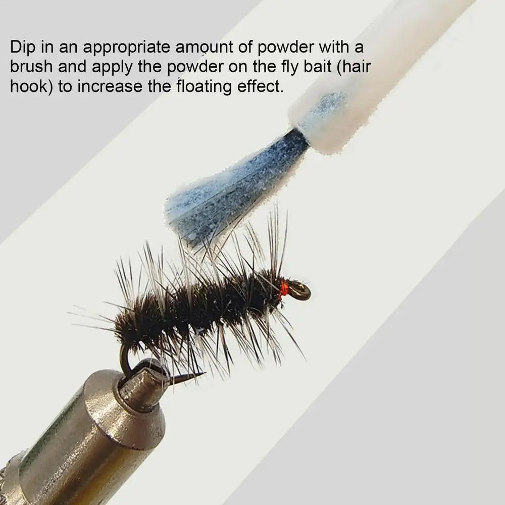 Dry Fly Powder Floating aid Fishing Bait Powder Long-Lasting Fly Fishing floatant Fly Tying Powder Fly Fishing Accessories