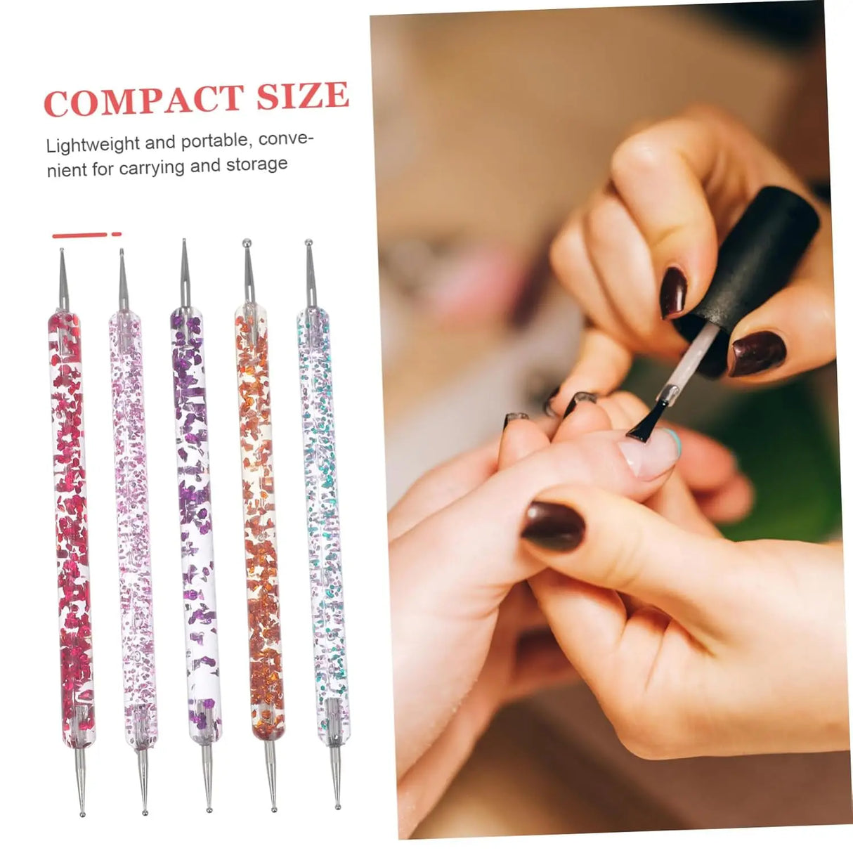 YIKOOLIN 20pcs Nail Art Brush Set UV Gel Polish Pen Acrylic Nail Design Kit DIY Painting Tools for Nail Artistry
