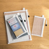 A4/A5/A6 Mesh Zipper Pouch Document Bag Waterproof Zip File Folders School Office Supplies Cosmetic Makeup Bags