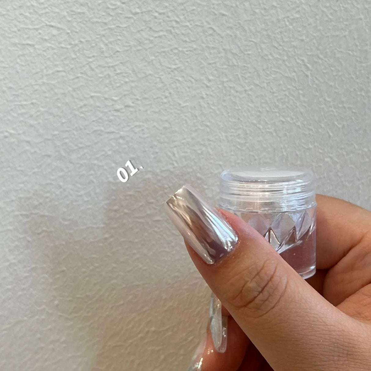 Moonlight Mirror Nails Powder Pearl White Nails Glitter Aurora Shining Pigment Chrome Dust Nail Art Supplies Decoration
