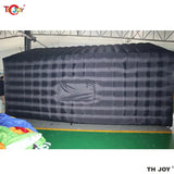 7x5m Disco Light N Fog Machine Black Cube Blow Up Bar Tent Inflatable Nightclub Portable Inflatable Party Tent Free Air Shipping - Lootquake