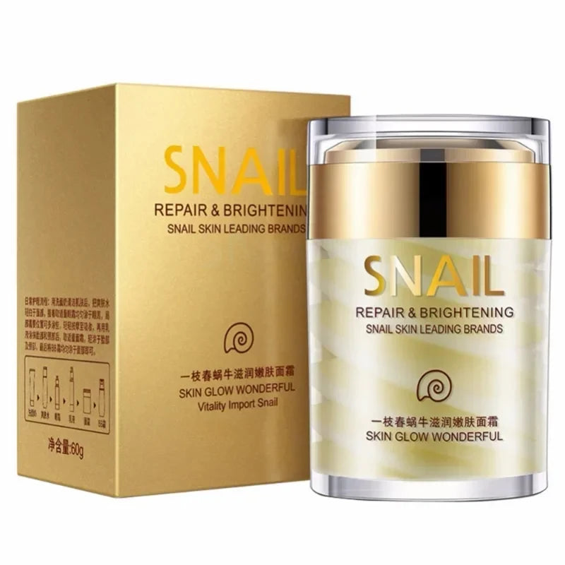 Crema facial de colágeno de caracol, hidratante, blanqueadora, antiedad, reafirmante, antiarrugas y bolsas de los ojos, producto coreano para el cuidado de la piel, 60 g