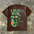 Vintage Harajuku Classic Peach Blossom Print Casual Street Short Sleeve Round Neck T-shirt Y2k Large Kawaii T-shirt Women  Goth - Lootquake
