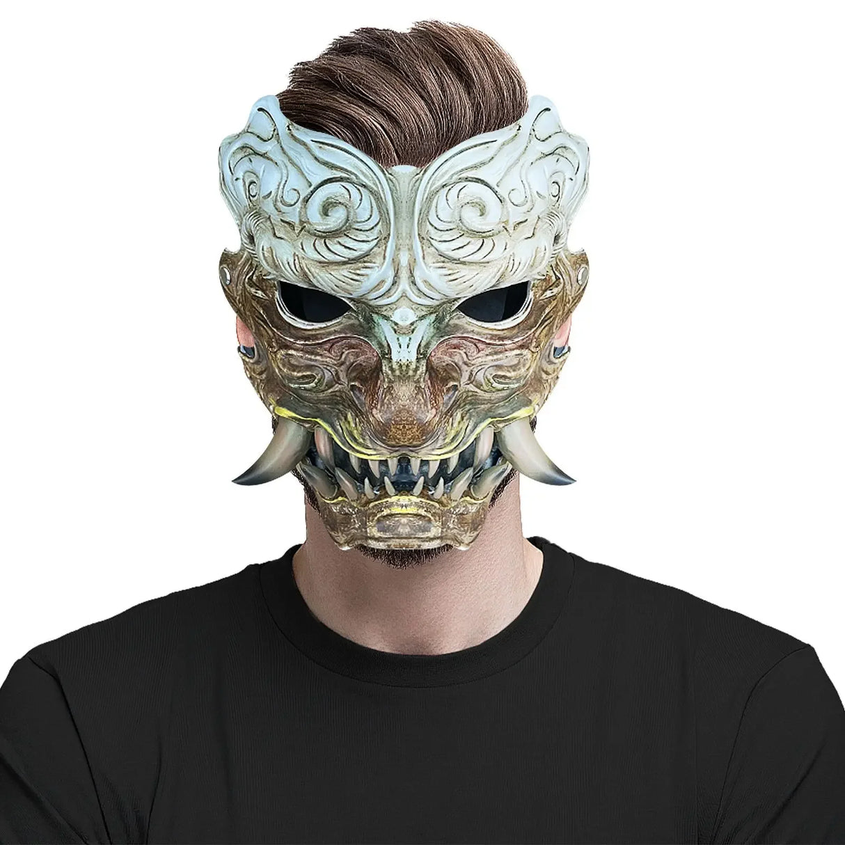 Halloween Mask, Party Mask, Fun Horror Mask, Cosplay Mask, Masquerade Mask, Led Mask, Halloween Decoration, Halloween Props