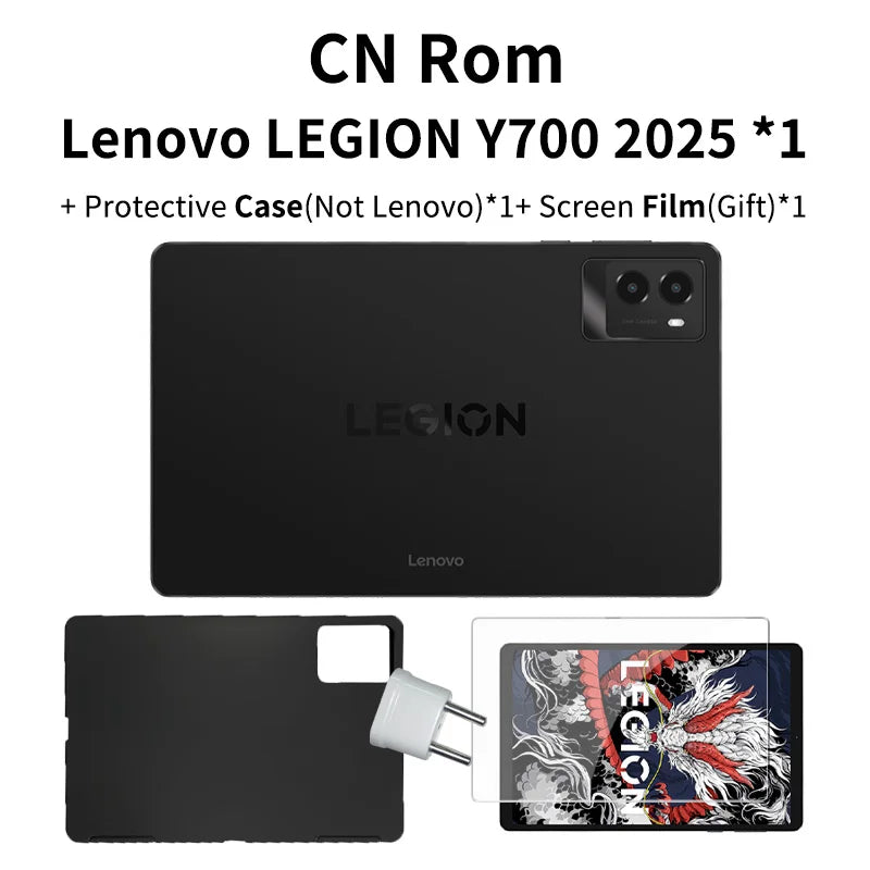 Tablette de jeu Lenovo Legion Y700 2025 8,8 pouces Snapdragon 8 Gen3/8 cœurs / Android 14 / 12 Go 256 Go / 16 Go 512 Go / Wi-Fi / Noir