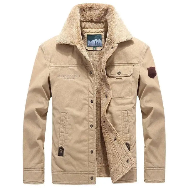 Windbreaker Winter Jacket Men Thick Wool Liner Warm Jackets Male Outdoor Military Mens Coats Chaqueta Hombre Plus Size M-6XL - Lootquake