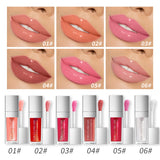 Crystal Jelly Moisturizing Lip Oil Plumping Lip Gloss Makeup Sexy Plump Lip Glow Oil Tinted Lip Plumper