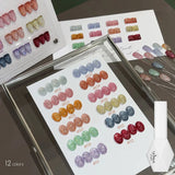 1-12pcs SHAKA Summer Autumn Huayu Xingchen Orange Green Red Gel Nail Polish 2025 New Halloween Versatile Nail Gel