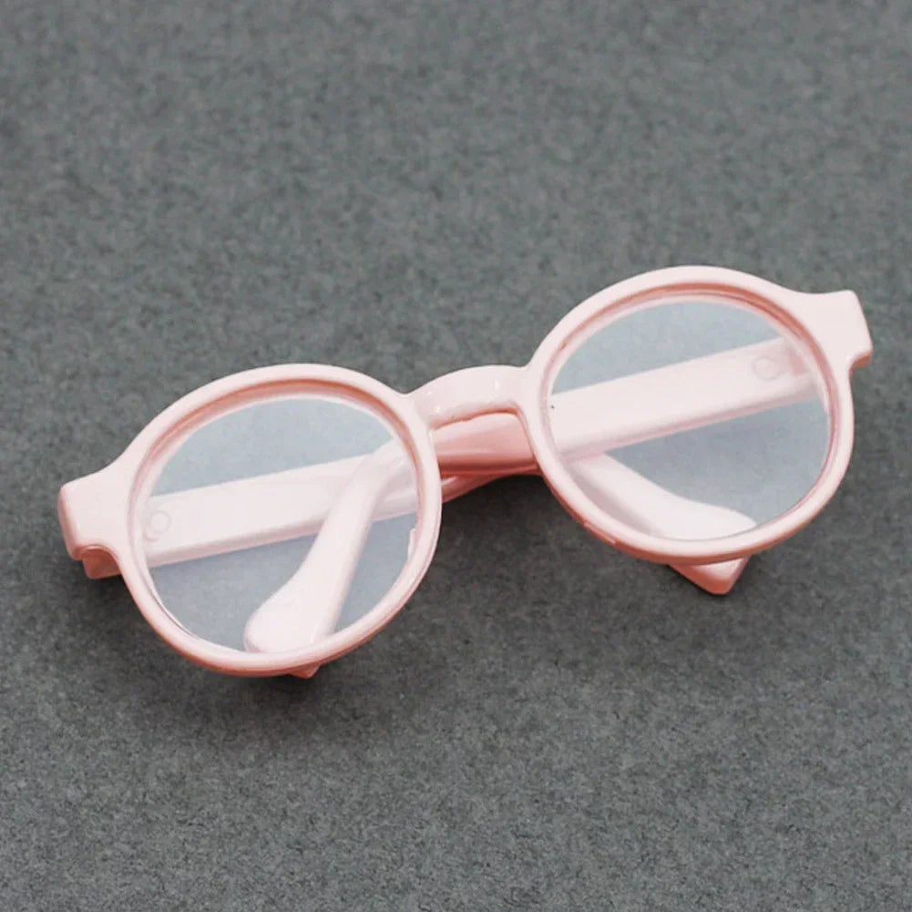 Lunettes en plastique transparentes Labubu de 6,5 cm pour poupées BJD 1/8, 1/6, 1/3 et 1/4, pour poupées Labubu MSD en peluche EXO