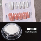 Water Glossy White Nail Chrome Powder Elegant Moonlight Fine Rubbing Dust DIY Charm Gentle Style Wedding Decor Manicure Pigment