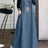Summer Muslim Long Dress Abaya ZANZEA Women Vintage Sleeveless Denim Blue Maxi Vestidos Dubai Robe Casual Loose Ramadan Sundress - Lootquake