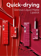 Rouge à lèvres liquide mat 6 couleurs, longue tenue, teinte antiadhésive, brillant à lèvres nude, waterproof, maquillage