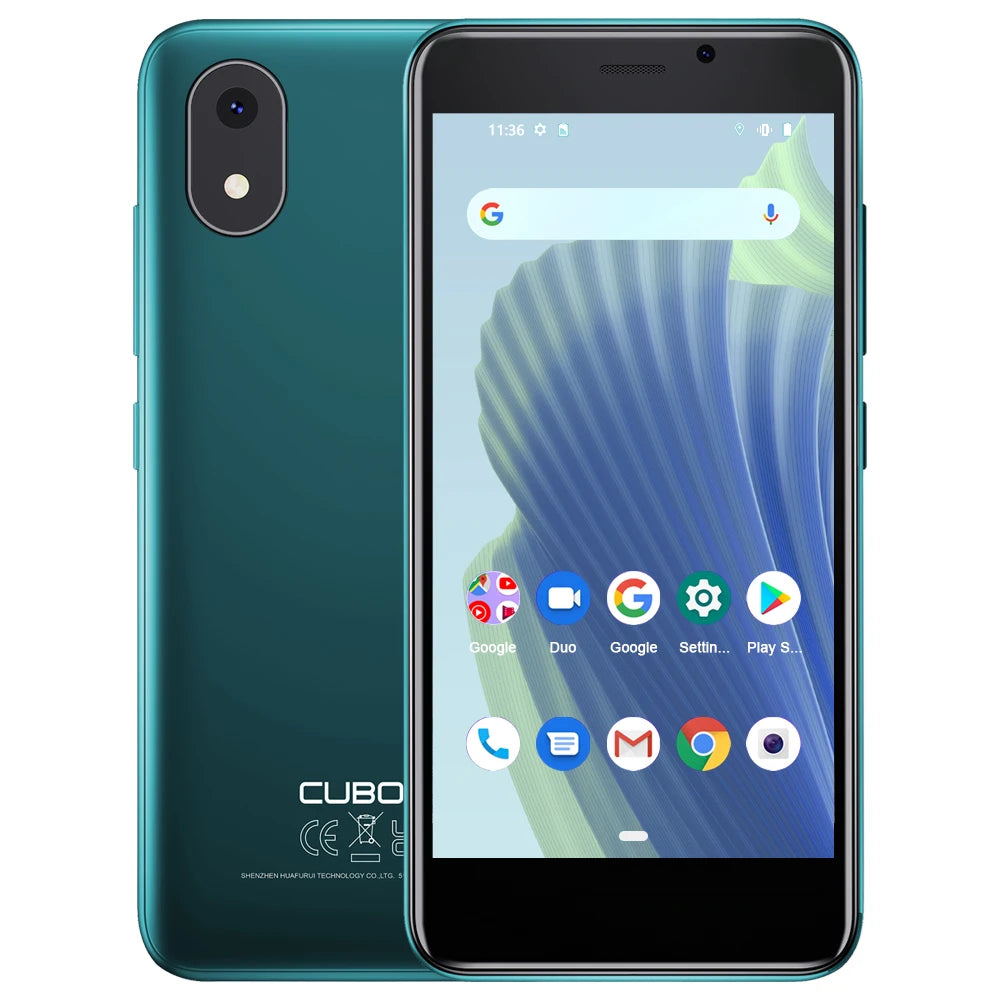 Cubot J20, mini smartphone 4 pouces, ROM 16/32 Go (128 Go étendu), double SIM, double 4G, téléphones portables Android, 2350 mAh, GPS