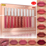 El set de labiales es resistente al agua, al sudor y no se corre fácilmente. Su textura es sedosa, suave y no se reseca.