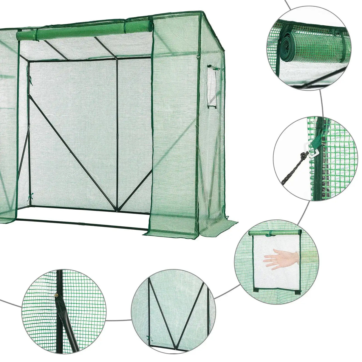 Tomato Greenhouse Foil Greenhouse Metal Frame Vegetable Plant Grow Tent Warm Waterproof Flower Household For Gardening Tools - Lootquake