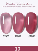 1-30pcs PSK Nude Pink Color Nail Art Ice Transparent Bare Color Nail Enamel 2025 New Net Red Popular White Gel Nail Polish