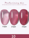 1-30pcs PSK Nude Pink Color Nail Art Ice Transparent Bare Color Nail Enamel 2025 New Net Red Popular White Gel Nail Polish