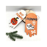 New Halloween Wooden Hanging Sign - Holiday Door Decor, Wooden Plaque Crafts, Festival Wall Hanging for Home Party Decoration