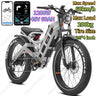 Bicicleta eléctrica Romeo con motor de 1200 W, 48 V, 60 Ah, 34 mph, velocidad máxima, 26 x 4 pulgadas, neumáticos anchos todoterreno, para acampar, para adultos.