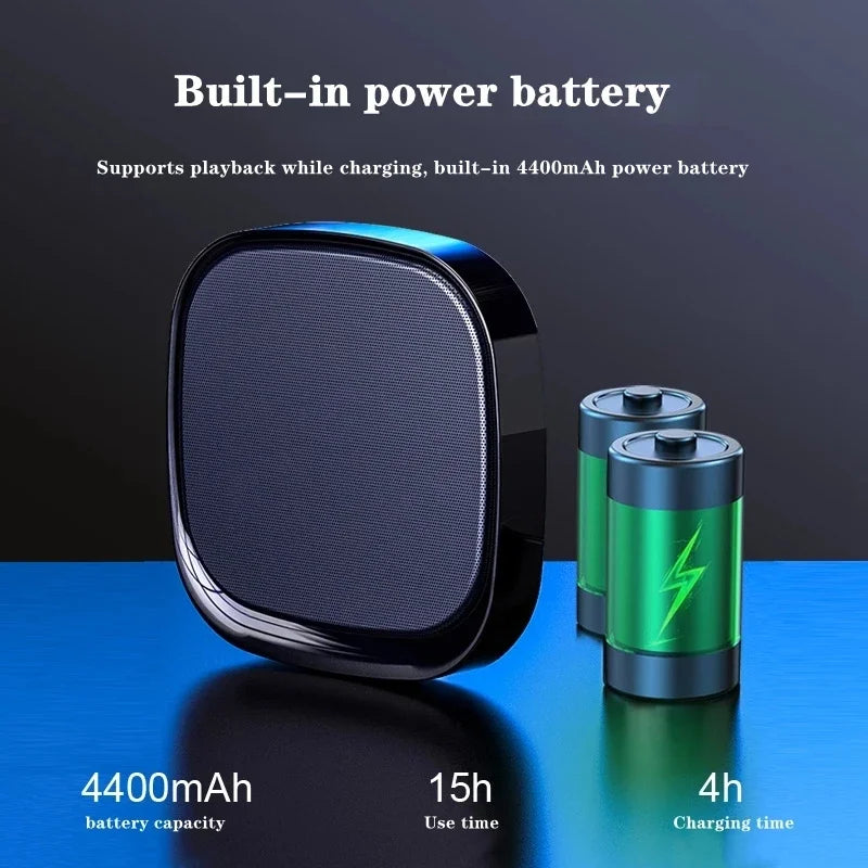 Altavoz Bluetooth de pared con interconexión TWS, batería incorporada de 4400 mAh, estéreo portátil, subwoofer estéreo envolvente 3D inalámbrico.