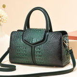 Bag Women New Fashion Crocodile Pattern Handbag | Large Capacity Casual Shoulder Messenger Bag (Purses &amp; Handbags)