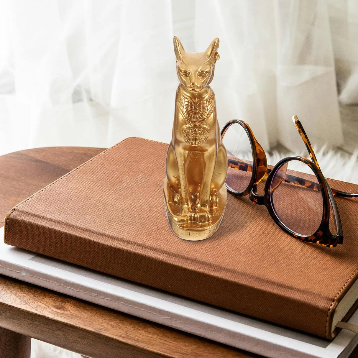Estatua de la diosa egipcia, minifiguras de escritorio, adornos navideños