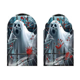 Halloween Ghost Hologram Mirror Spooky Haunted Wall Decoration Novelty White Ghost Illusion Mirror Scary Party Prop Home Decor