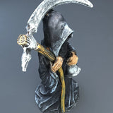 Statue de la Sainte Mort debout, figurine décorative religieuse, Faucheuse tenant une faux, statue d'autel pour Halloween
