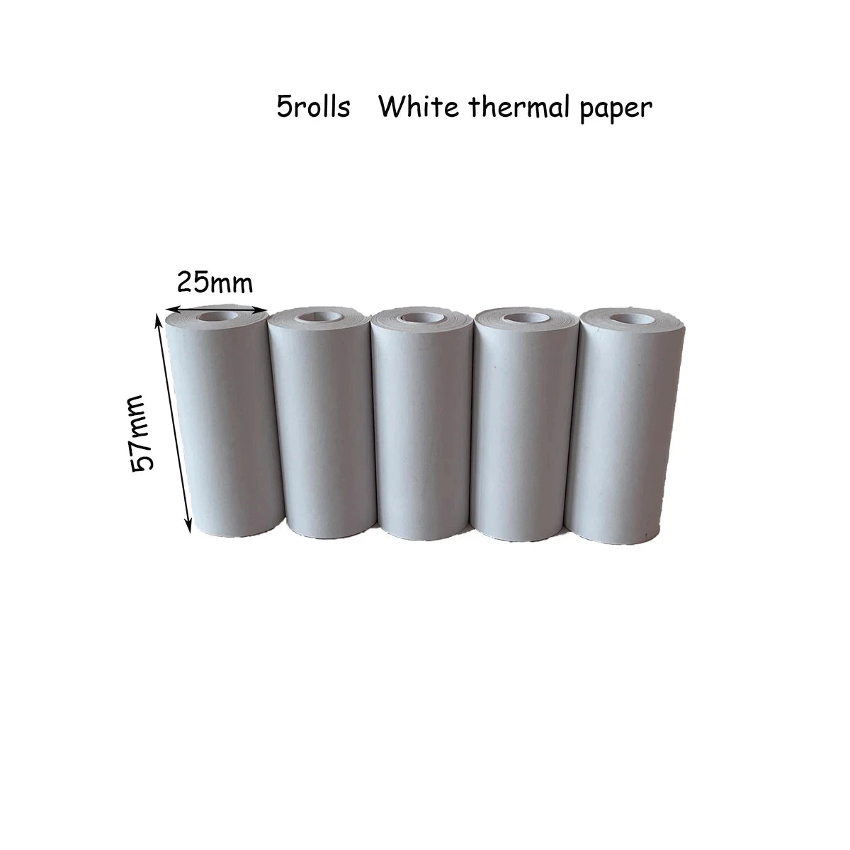 Mini impresora de 57 x 25 mm, papel térmico, etiqueta adhesiva, papel autoadhesivo para niños, impresión instantánea, cámara, impresora de bolsillo