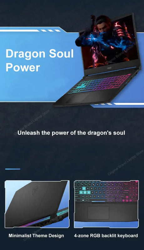 2024 MSI Katana A17 AI Laptop 17.3 Inch 2.5K QHD 240Hz IPS Screen Netbook AMD Ryzen R9-8945HS 16GB 1TB RTX4060 Gaming Notebook - Lootquake