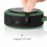 Altavoz Bluetooth inalámbrico impermeable con ventosa para deportes al aire libre, mini subwoofer para ducha, coche, teléfono inteligente, micrófono TF C6