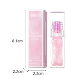QIBEST Lip Oil Magic Warm Color Changing Lipstick Balm Lip Glaze Transparent Moisturizing Lipgloss Shiny Glitter Lips Cosmetics