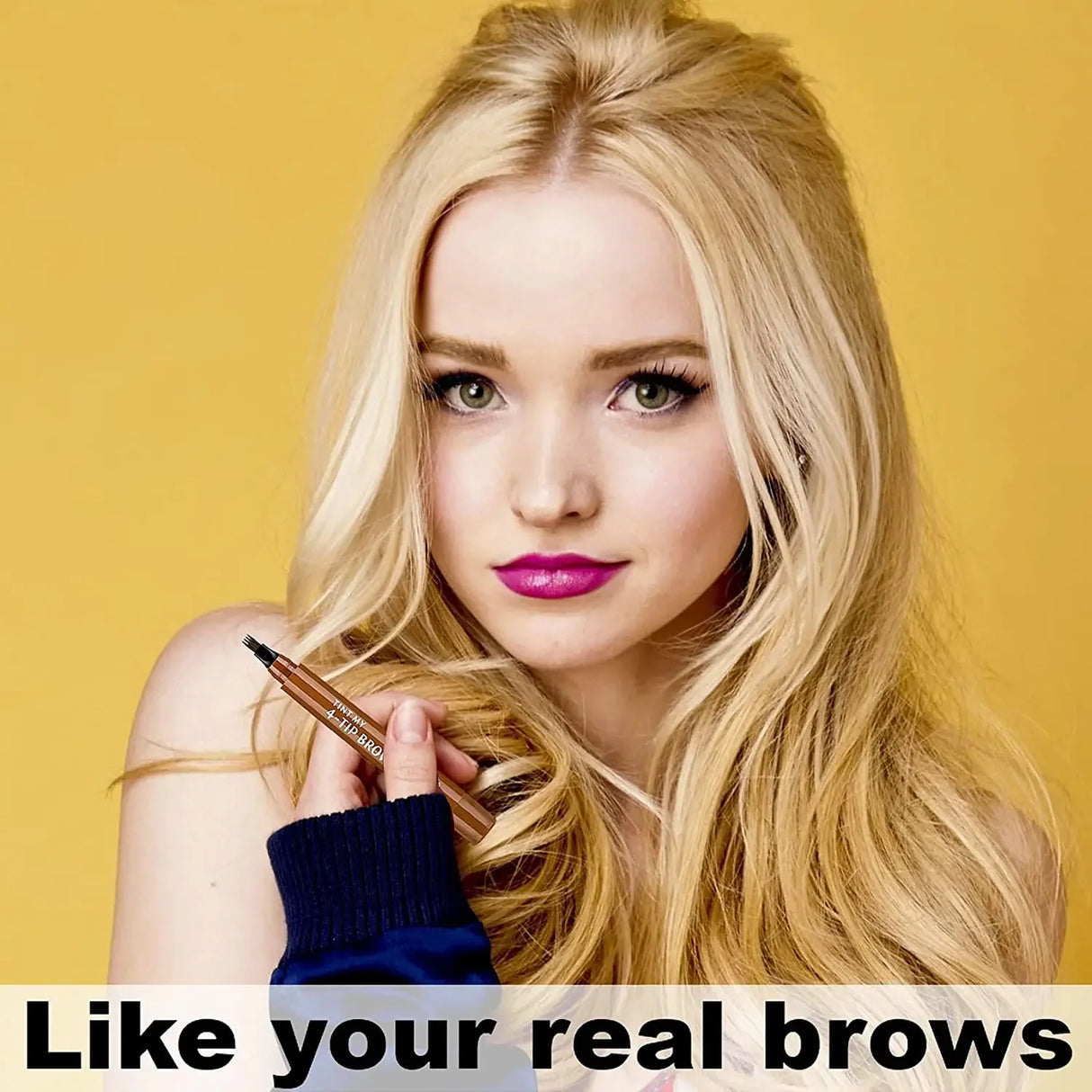 Crayon à sourcils 4 fourches, naturel, imperméable, anti-transpiration, liquide longue durée, ne tache pas, crayon à sourcils extrêmement fin, outil de maquillage