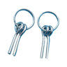 2Pcs Awning Tent Poles Nail Rings with 3.2CM Double Needle Metal Pins for Outdoor Camping Hiking Fishing Travel Tent Accessories - Lootquake