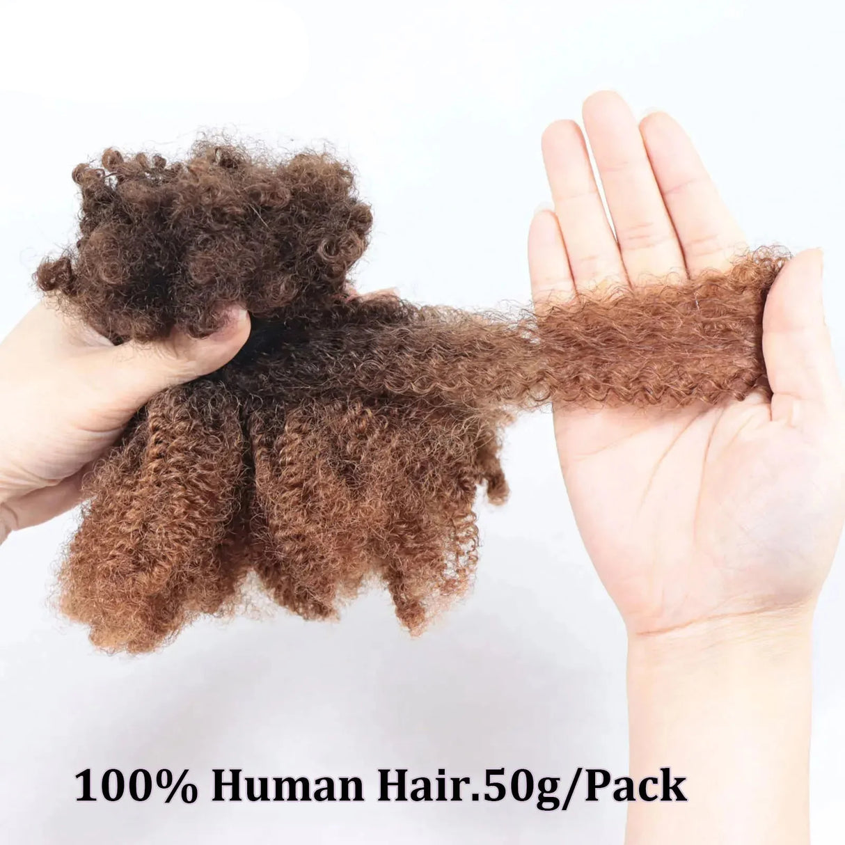 50g Afro Kinky Curly Bulk Human Hair | Braiding & Crochet Hair Extensions