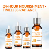Vitamin C Serum with Hyaluronic Acid – Fast-Absorbing, Deep Hydration, Non-Greasy, 24-Hour Nourishment for Instant Glowing Skin