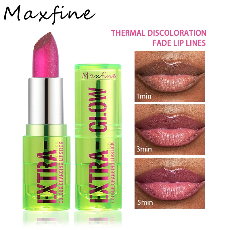 Crystal translucent color-changing jelly lipstick, moisturizing crystal lip gloss, long-lasting lip balm for daily makeup