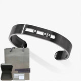 Pulsera de mujer en plata de ley S925, serie clásica MOVE/TWIN, pulsera de diamantes franceses, regalo navideño, joyería de alta calidad.