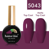 Rainbow Ghini UV LED Glitter Purple Gel Nail Polish 15ml Manicure Art Accessories Nail Glue Supplies for Professionals Varnishes