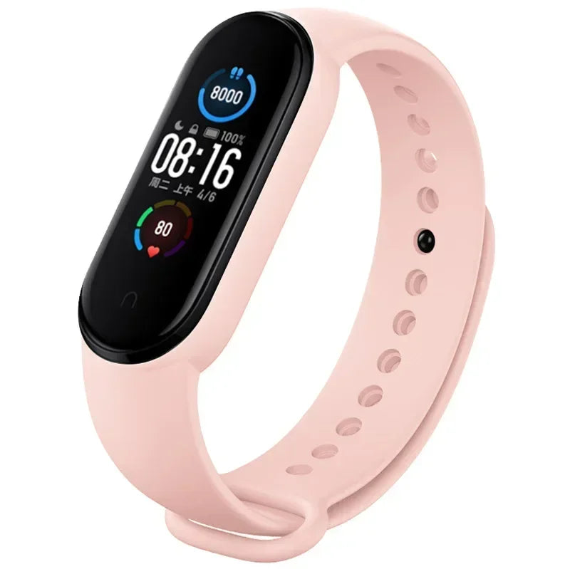 Watch Strap For Xiaomi Mi Band 7 6 5 4 3 Wristband Silicone Bracelet Wrist Straps MiBand 3/4 band5 band6 Smartwatch Accessories - Lootquake