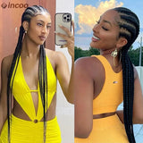 36" Twist Braids Lace Front Wig | Cornrow & Dutch Braids | Baby Hair | Synthetic Full Lace Wig
