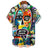 Hawaiian Three-Dimensional Eye Fashion Shirts For Men 3d Print Casual Short Sleeved Summer Tops Funny Clothes For Man Clothing - Lootquake