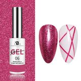 5ML Gold Silver Metallic Liner Paint Gel Polish Chrome Mirror Metal Effect Super Bright French UV LED Semi Permanent Nail Gel