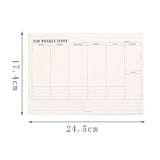 2024 Weekly Planner Agenda A5 Notebook Planner Pouch 52 Weeks Planner Schedules Stationery School Office Supplies Stationery