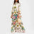 Ethnic Retro Spring Print Boho Long Dress Women Sexy Stand Collar Lace-up Party Dress Fall Long Sleeve Loose Ladies Maxi Dresses - Lootquake