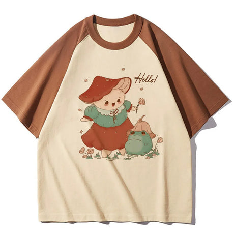 Y2k Goblincore shirt teen kawaii aesthetic graphic 80s Classic Punk tshirt Graphic Grunge hip hop Vintage streetwear - Lootquake
