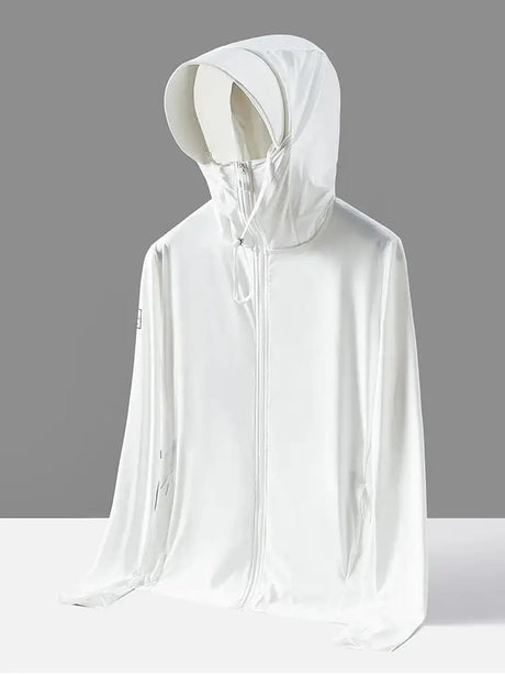Summer UPF 100+ UV Proof Skin Coats Men Breathable Light Thin Cool Nylon Sun Protection Hooded Windbreaker Casual Jackets 8XL - Lootquake